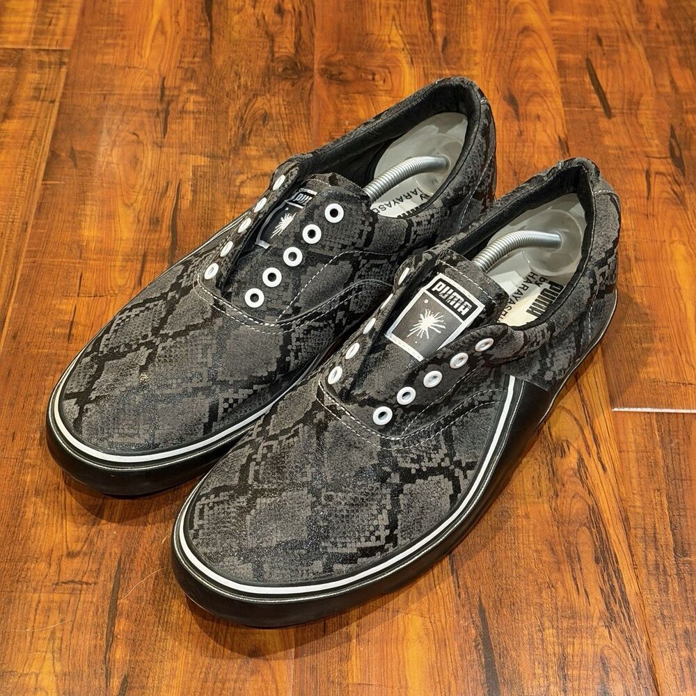 PUMA by MIHARAYASUHIRO MY-61 Gray Black Digital Snakeskin Sneakers Mens Size 12